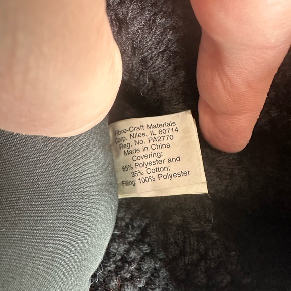 Vintage 1994 Tilda Witch Old Lady Crochet Orange Black Halloween - Picture 11 of 16